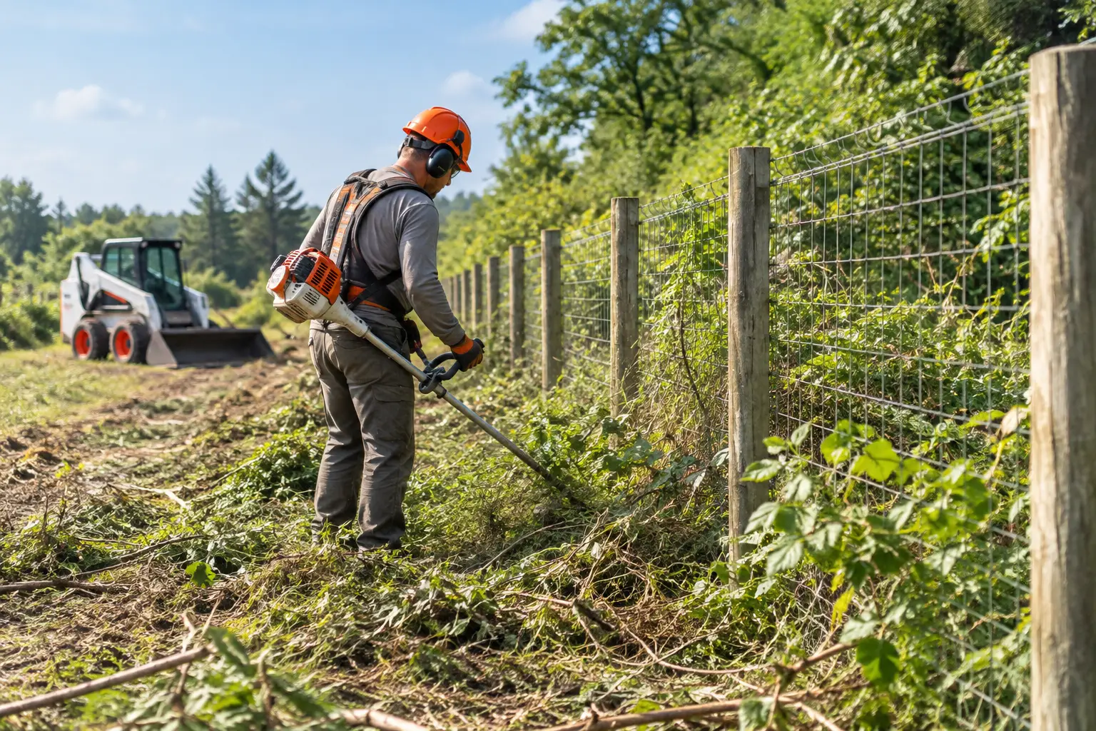 Fence Line Clearing for Safer Property Boundaries